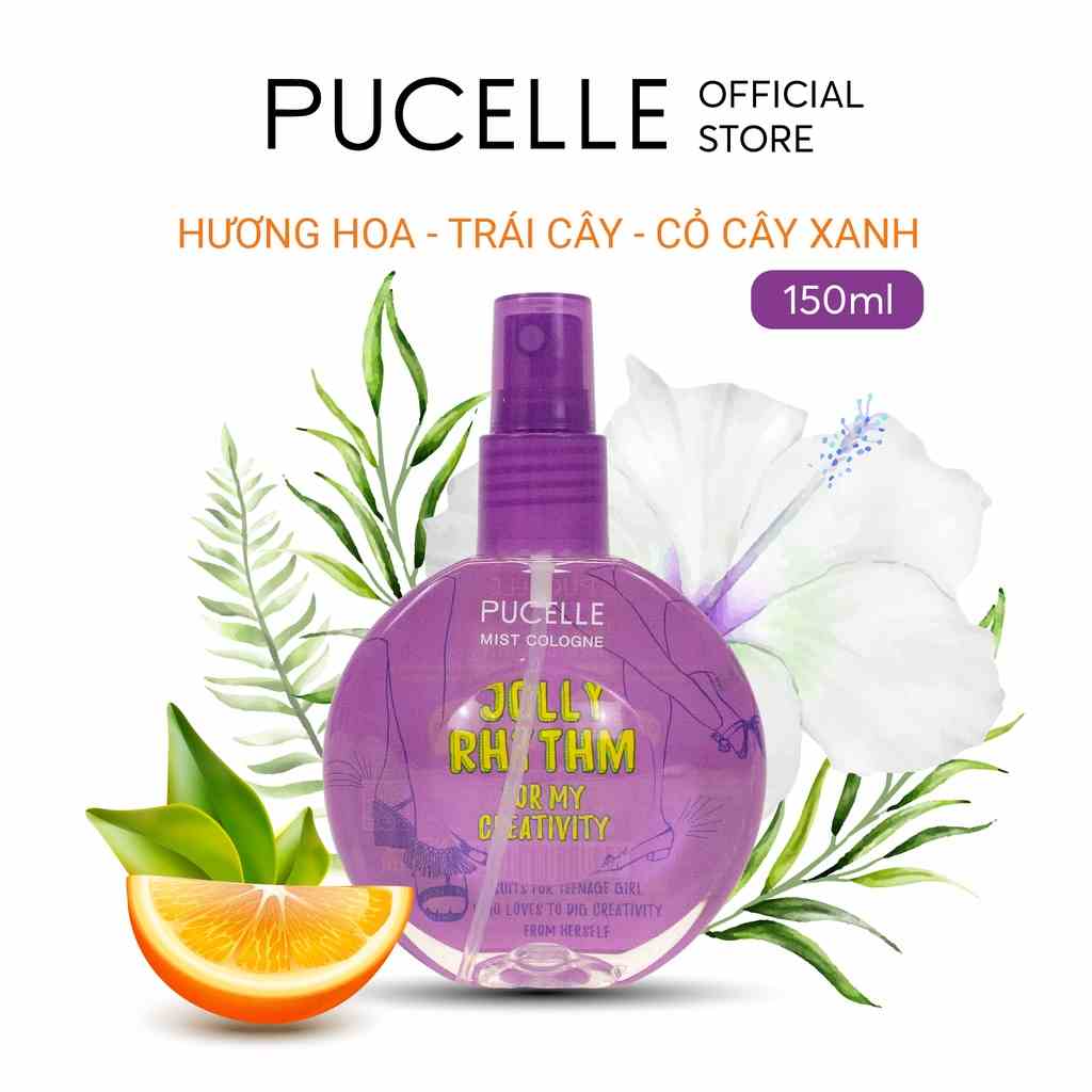 [Mã BMLTB200 giảm đến 100K đơn 499K] Nước Hoa PUCELLE Mist Cologne Jolly Rhythm For My Creativity 150ml