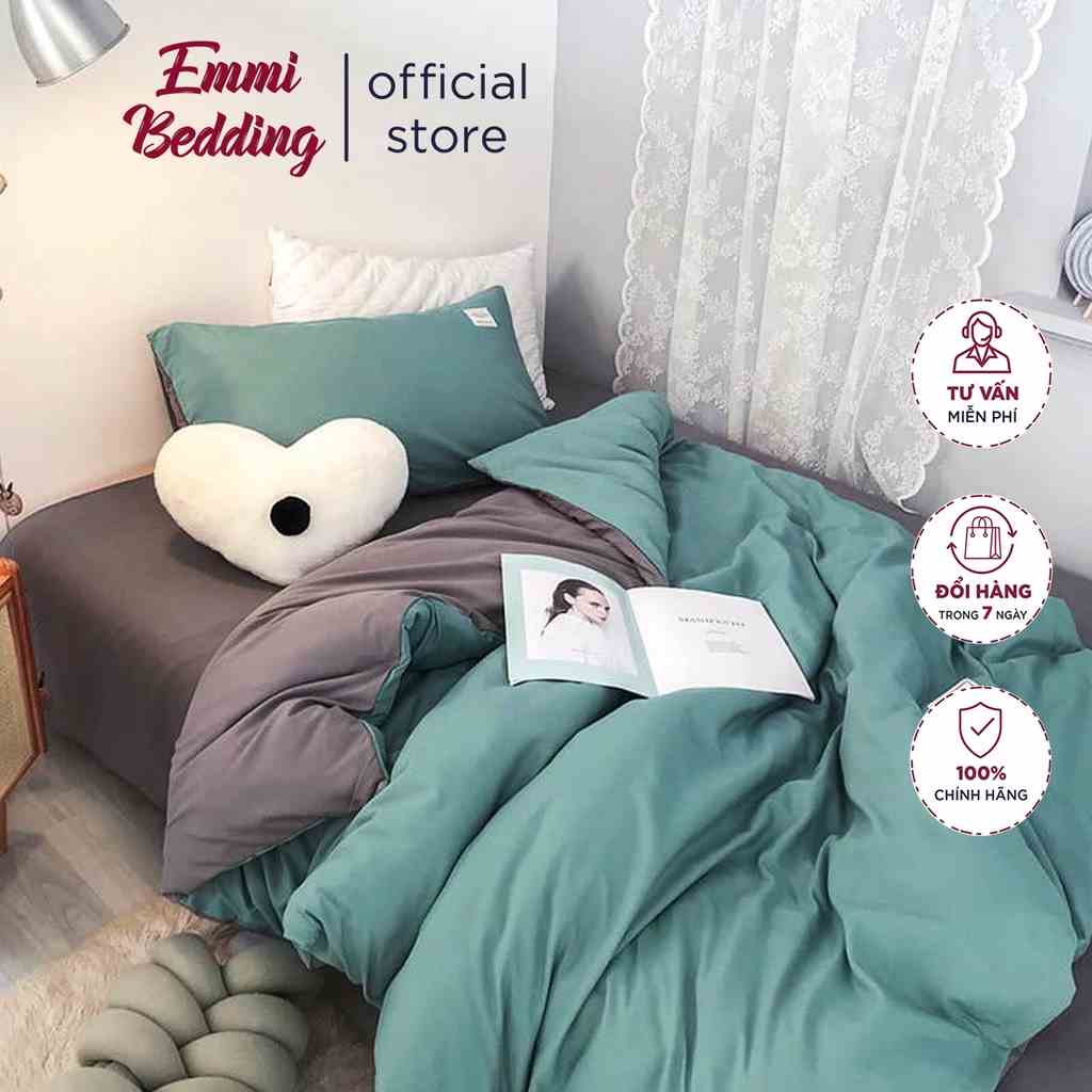 [Mã BMLTA35 giảm đến 35K đơn 99K] Bộ Chăn Ga Gối Cotton tici Emmibedding