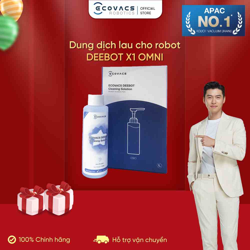 Dung Dịch lau sàn cho robot hút bụi Ecovacs Deebot X1 Omni - Hàng Chính Hãng