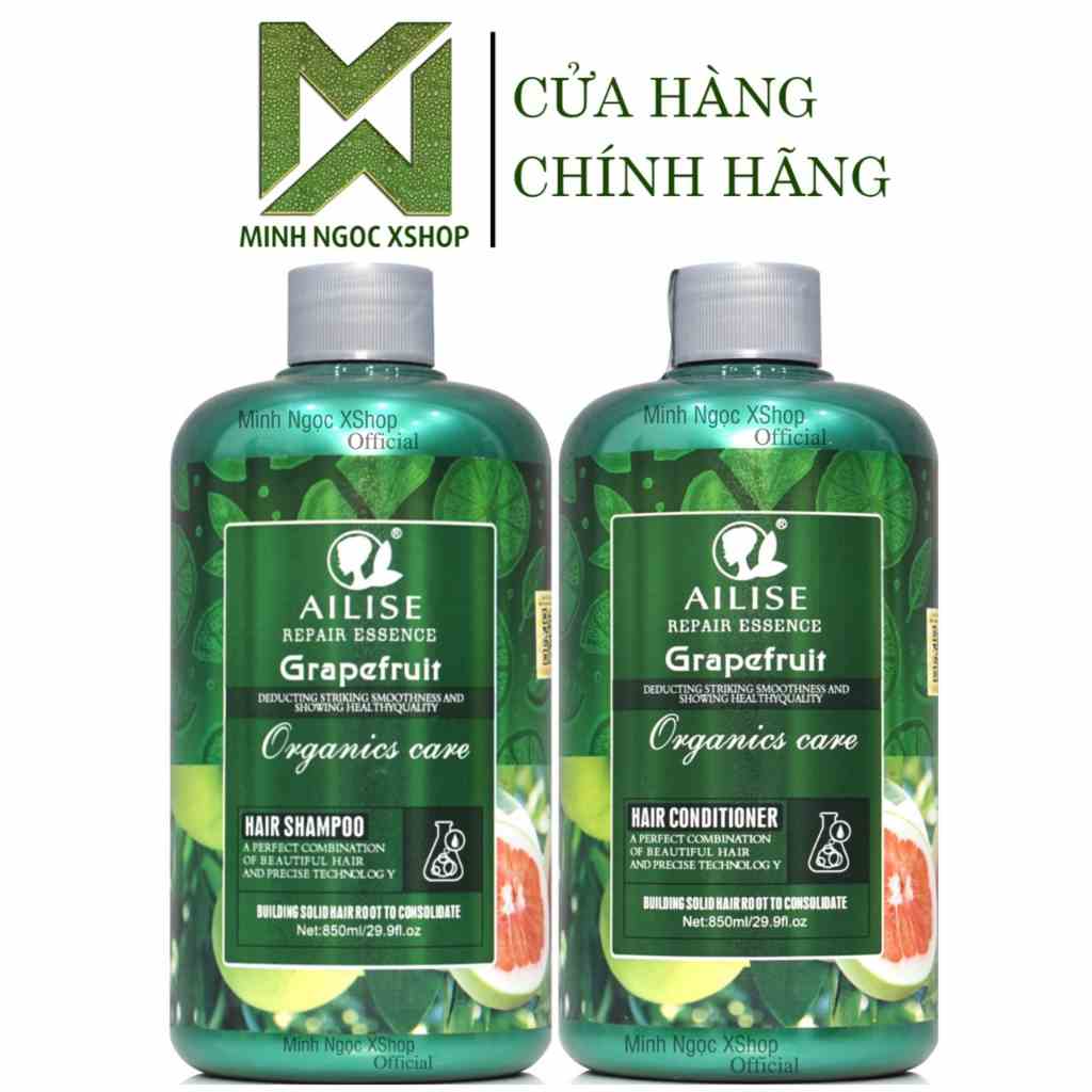 Dầu gội xả phục hồi chống rụng, kích mọc tóc tinh chất bưởi AILISE Grapefruit 850ML