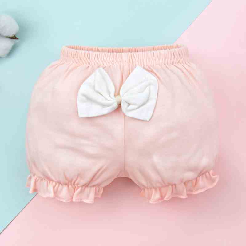 Quần tã LUCKY BIG CAT vải cotton phối nơ đáng yêu cho bé