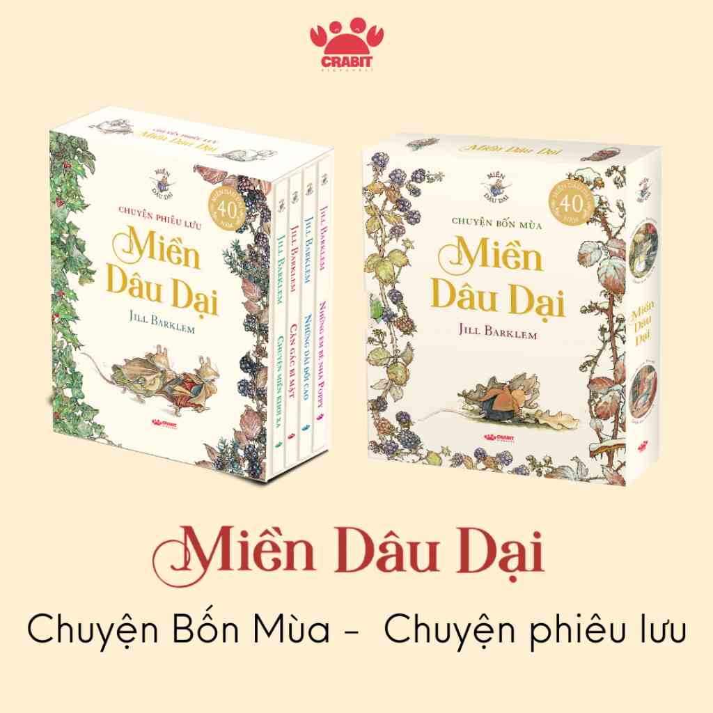 [Mã BMLTA35 giảm đến 35K đơn 99K] Bộ sách Miền Dâu Dại - Bộ 4 cuốn - Crabit Kidbooks