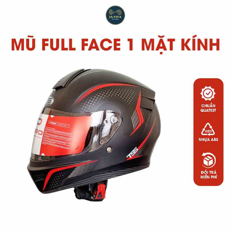 Mũ bảo hiểm Full Face ST26 sơn nhám chính hãng GRO, thể thao size 55-58cm