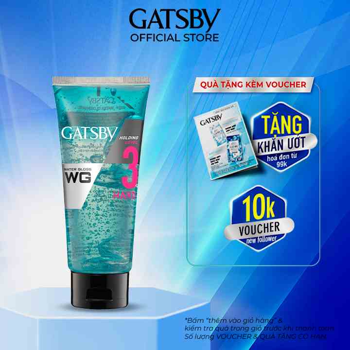 [Mã BMLTB35 giảm đến 35K đơn 99K] Gel Tạo Kiểu Tóc GATSBY Water Gloss Hard 170g