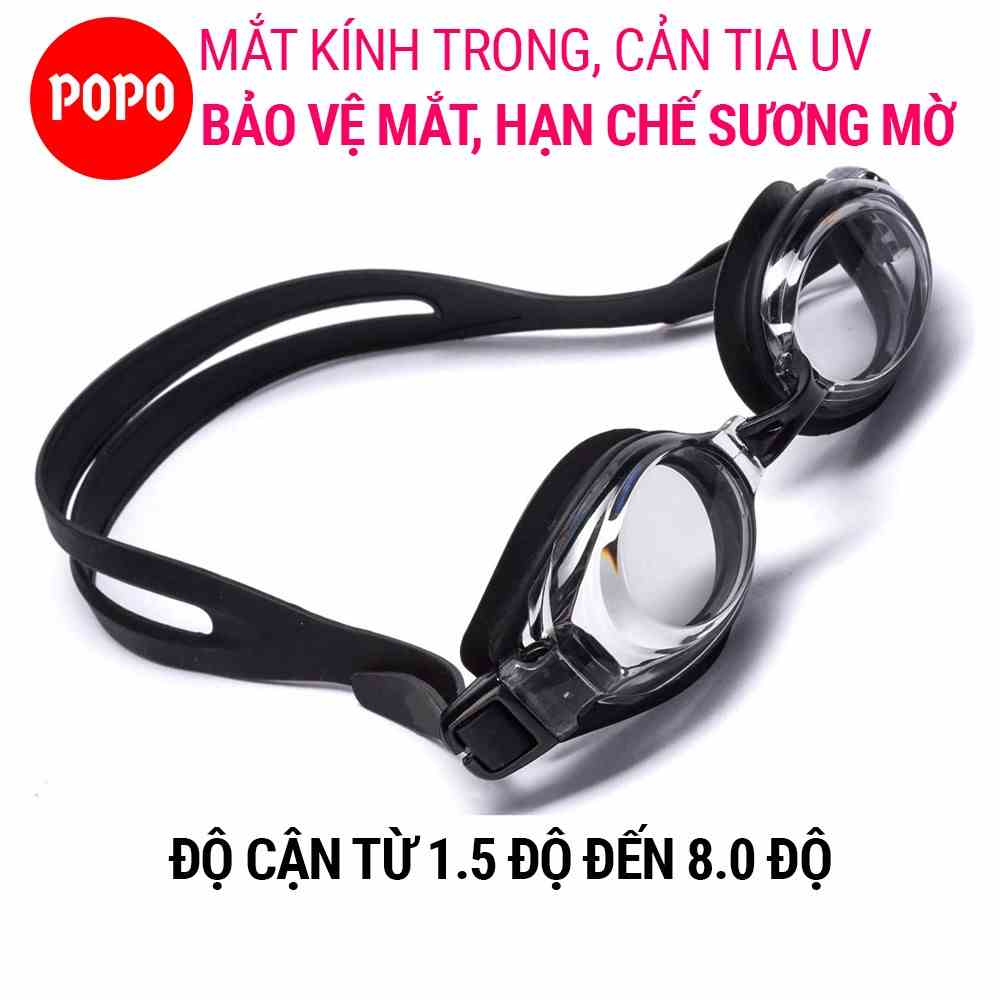 Kính bơi cận người lớn 5100 POPO có độ cận thị từ 1.5 độ đến 8.0 độ chống UV