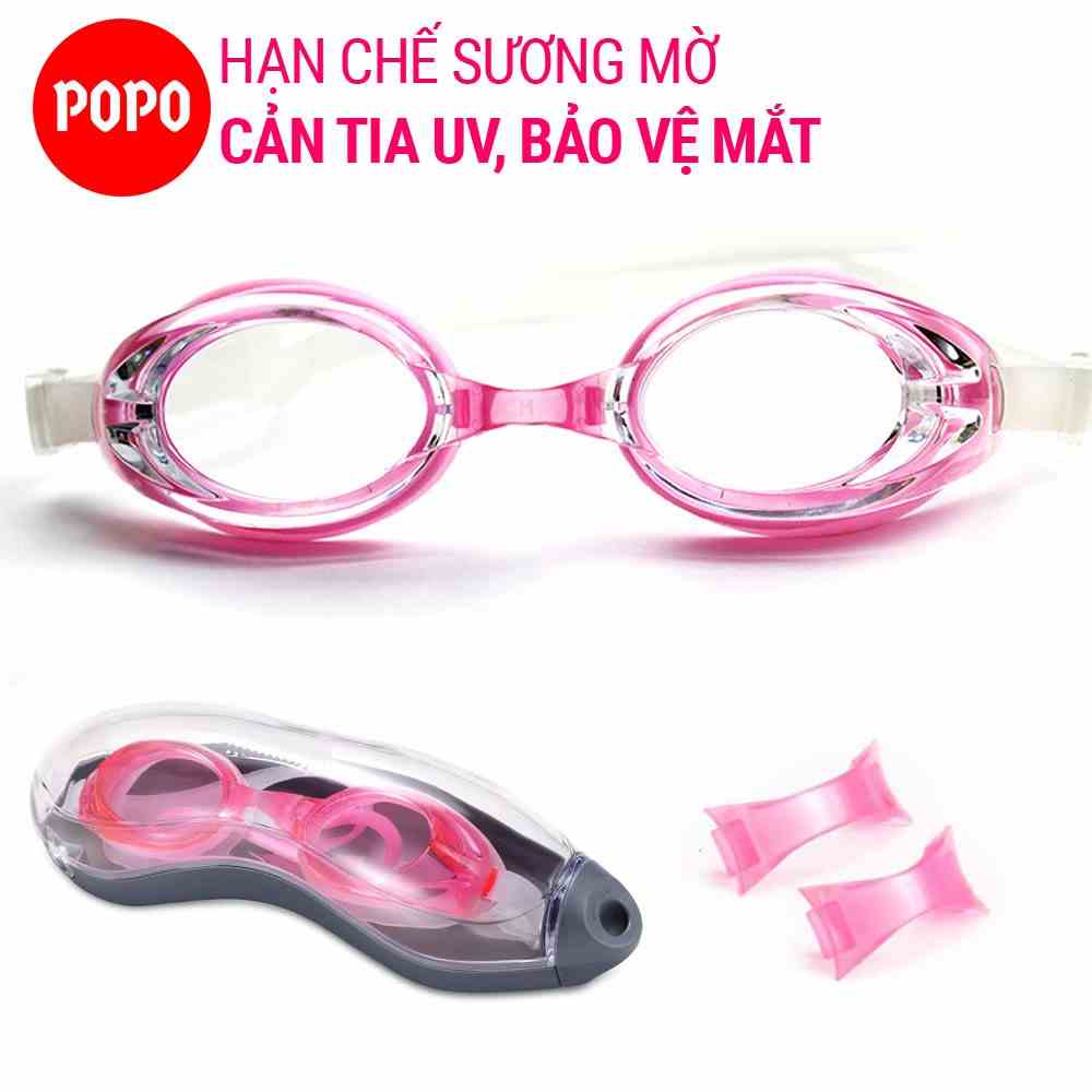 Mắt Kính bơi chống tia UV POPO 1153 chống lóa, mắt trong suốt kiểu dáng thời trang