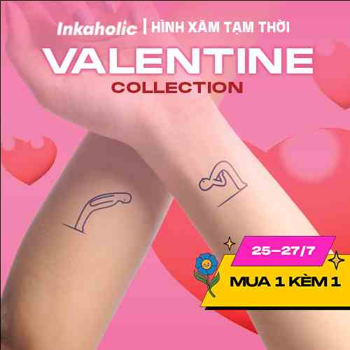 [LOVERS Collection] Inkaholic hình xăm dán tạm thời Y HỆT xăm thật trong 15 ngày, 100% tự nhiên và chống nước