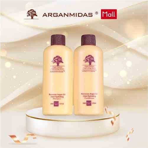 Bộ dầu gội và dầu xả Arganmidas Moroccan Argan Oil Hair Care Travel Kit dưỡng tóc giúp tóc chắc khỏe suôn mượt 50ml