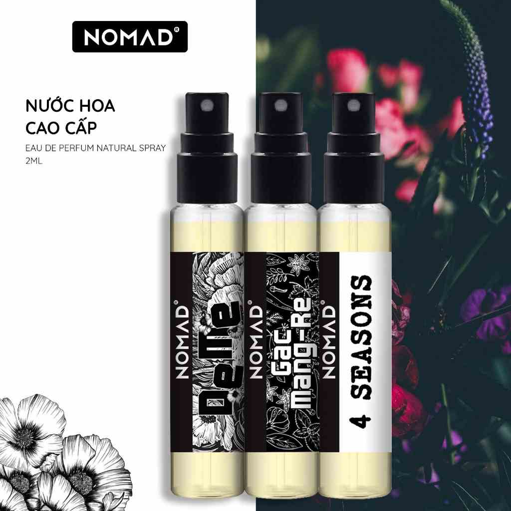 Nước Hoa Nam/Nữ Nomad Eau De Parfum - Lưu Hương Hơn 6h, Phong Cách Cá Tính, Quyến Rũ 2ml