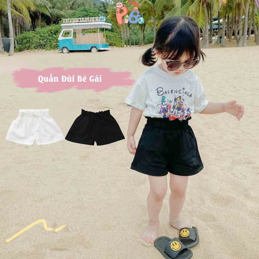 Quần Short Bé Gái Form Ống Rộng Vải Cotton Xước, Thoáng Mát, Thấm Hút Mồ Hôi - BabyBoo - PiBo Store