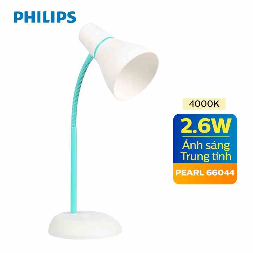 [Mã BMLTA35 giảm đến 35K đơn 99K] Đèn bàn LED Philips Pearl 66044 2.6W 4000K - Ánh sáng trung tính