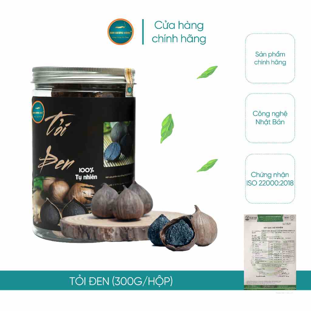 Tỏi Đen Kim Cương Vàng (Hộp 300g)