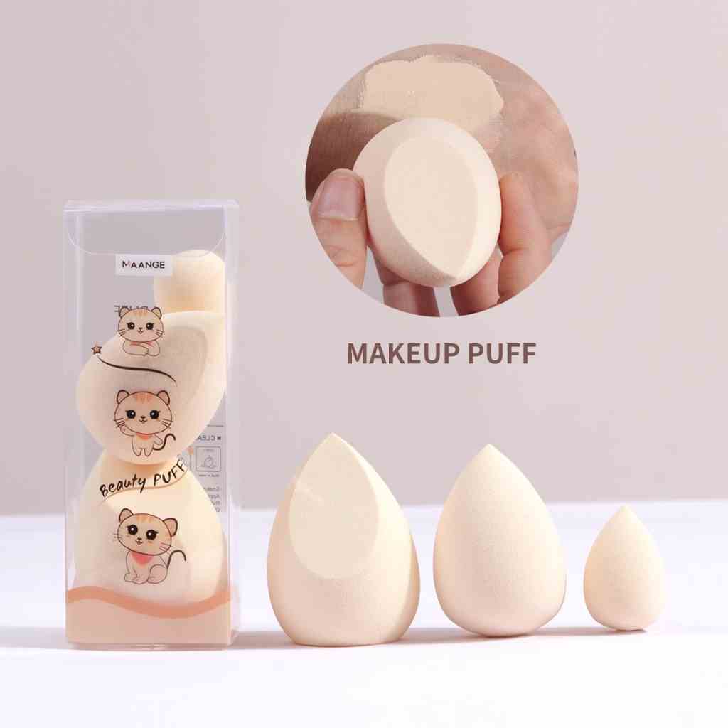 Set 3 Mút Trang điểm MAANGE Dùng Tán Kem Nền Hoặc Đánh Nền