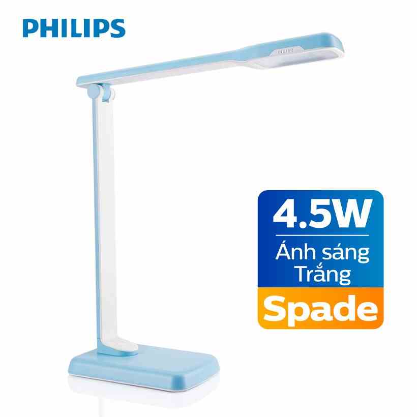 [Mã BMLTA35 giảm đến 35K đơn 99K] Đèn bàn Philips LED SPADE 71662 4.5W - Xanh Dương