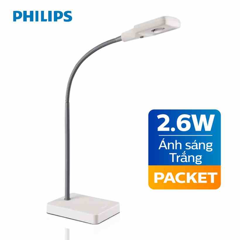 [Mã BMLTB35 giảm đến 35K đơn 99K] Đèn bàn Philips LED PACKET 71566 2.5W