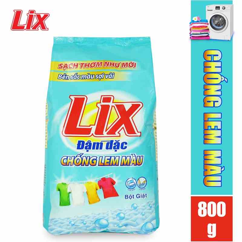 [Mã BMLTA35 giảm đến 35K đơn 99K] Bột giặt LIX đậm đặc chống lem màu 800g EM800