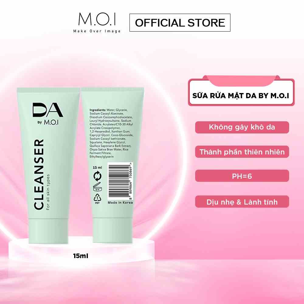 Sữa rửa mặt Minisize DA by MOI 15ml