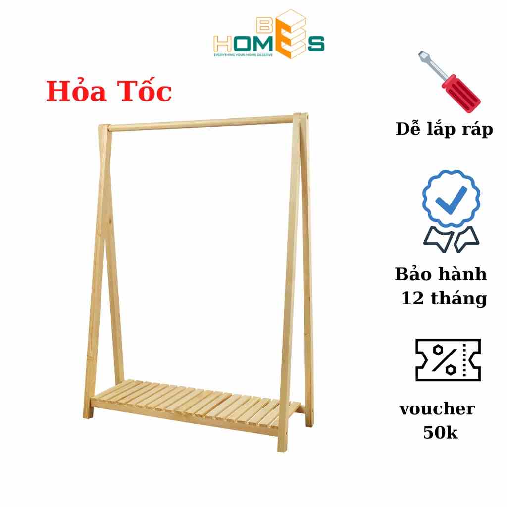 [Mã BMLTB35 giảm đến 35K đơn 99K] Hỏa Tốc Kệ Quần Áo Behomes 1 Tầng