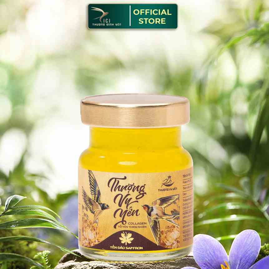 Yến Sào Khánh Hòa Saffron CiCi Thượng Đỉnh Yến hũ 70ml 30% tổ yến nguyên chất ngăn ngừa lão hóa, mờ nám