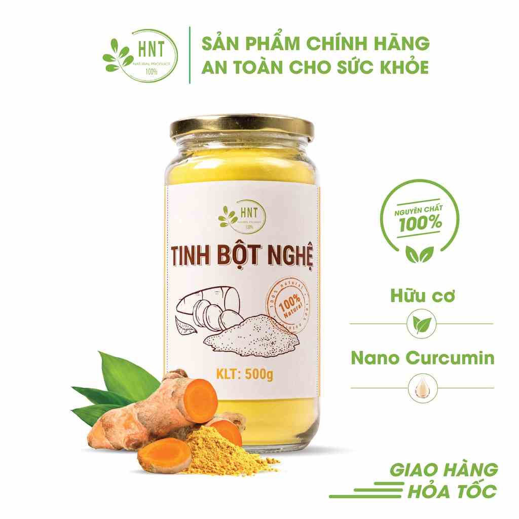 Tinh bột nghệ nhiều curcumin HNT NATURAL PRODUCT TBN 500G