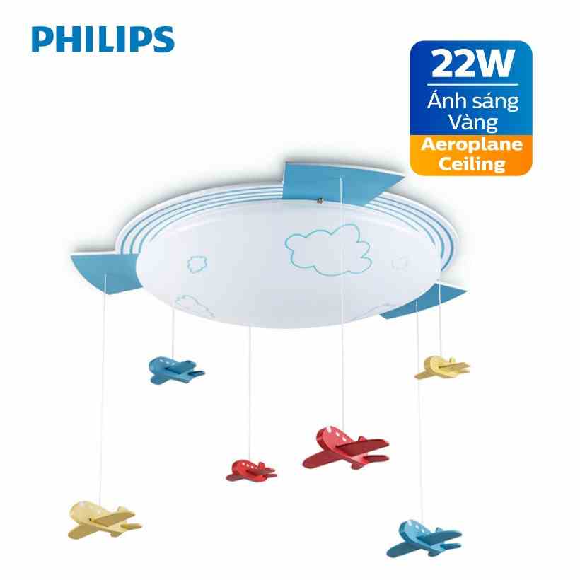 [Mã BMLTB35 giảm đến 35K đơn 99K] Đèn trần phòng trẻ em Philips LED Aeroplane 77501 22W