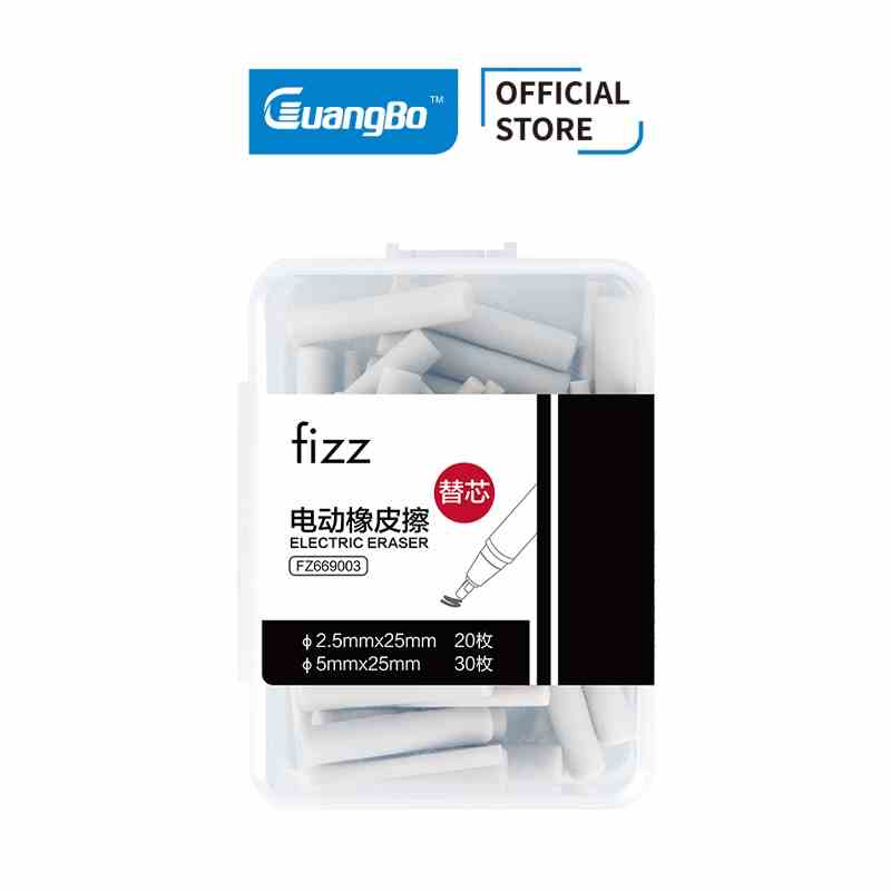 Lõi ruột bút tẩy điện 2 cỡ Fizz GuangBo cao cấp FZ669003