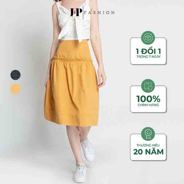 [Mã BMLTB35 giảm đến 35K đơn 99K] Chân váy midi nữ phom xòe J-P Fashion A 17006950 M CT6