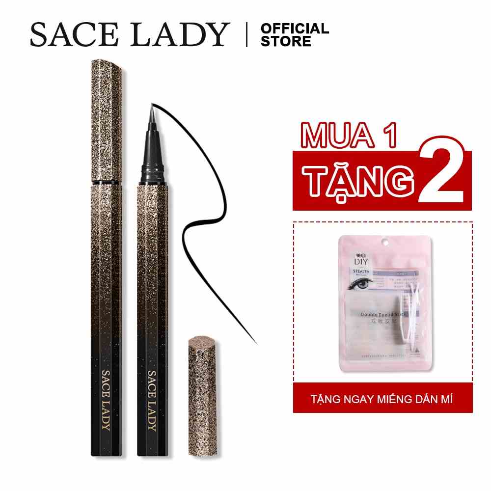 MINIMELI Chì kẻ mắt lâu trôi chống thấm nước + Miếng dán kích mi miễn phí 1.2ml/0.04fl.Oz