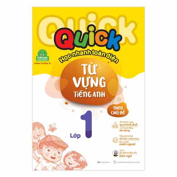 [Mã BMTTC60K giảm đến 60K đơn 50K] Sách Quick Quick học nhanh toàn diện từ vựng tiếng Anh theo chủ đề lớp 1 (Tái bản)