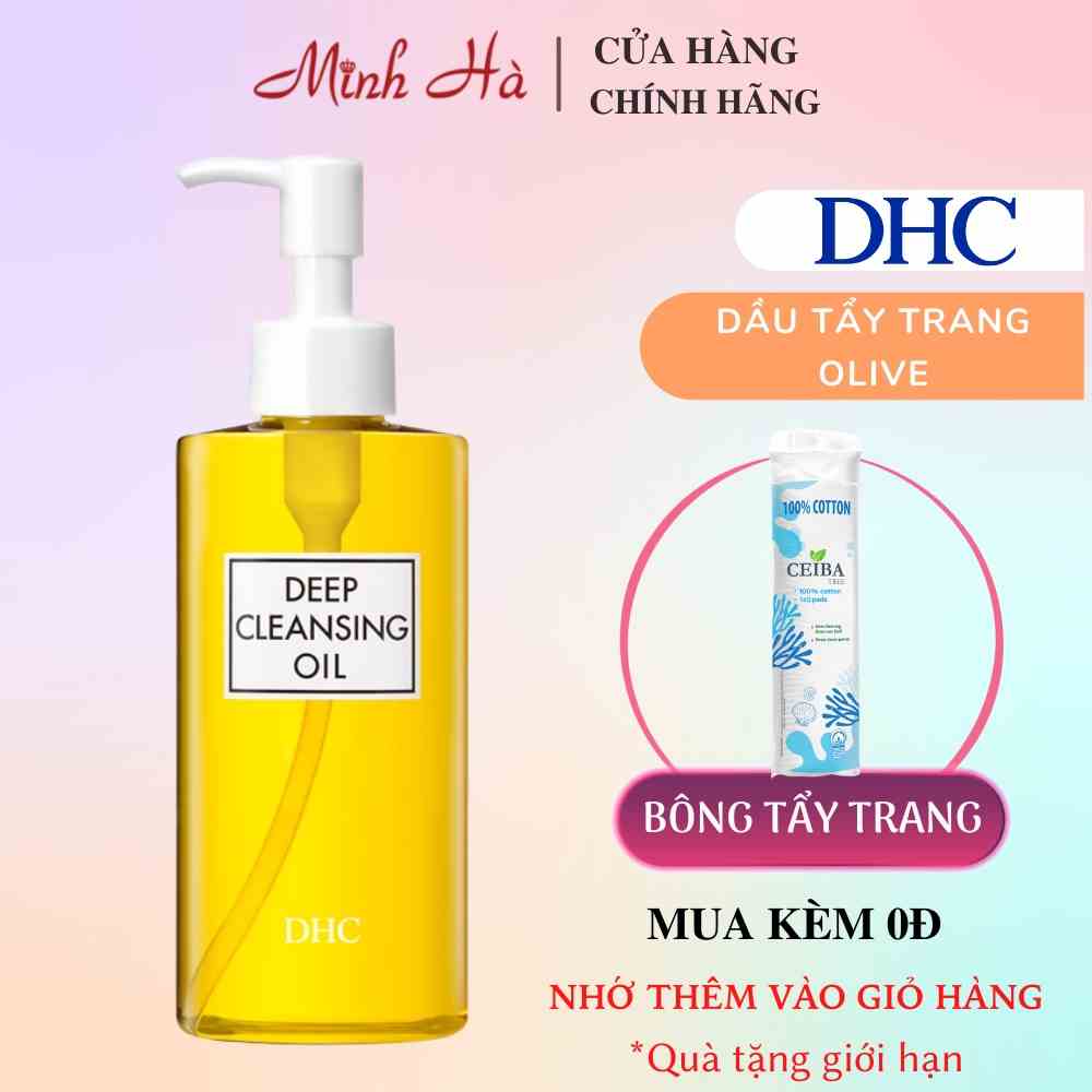 Dầu tẩy trang DHC Deep Cleansing Oil chiết xuất olive 70ml sạch sâu.