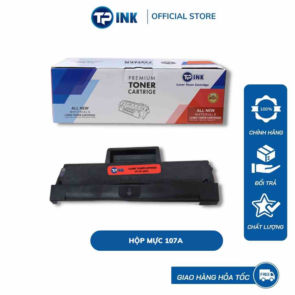 Hộp mực in laser HP 107A thương hiệu TP- INK  dùng cho máy in HP 107A/ 107w/ 135A/ M135w/ 137fnw( CÓ CHÍP)