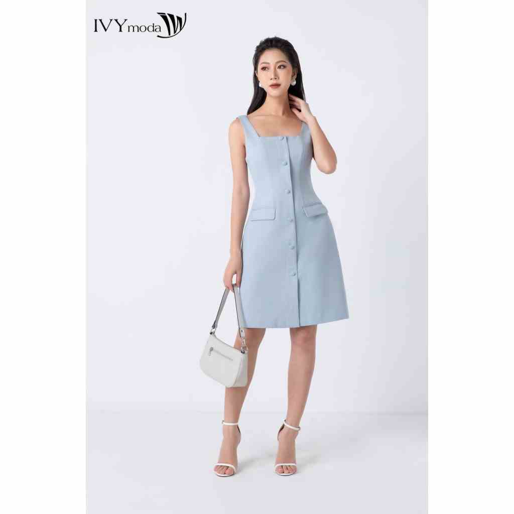 Đầm nữ sát nách 2 túi IVY moda MS 41B8779