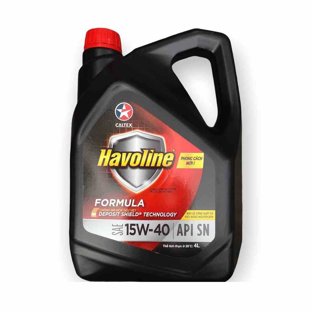 Nhớt ô tô Caltex Havoline Formula 15w40 / 20w50 cho máy xăng [ 4L ]