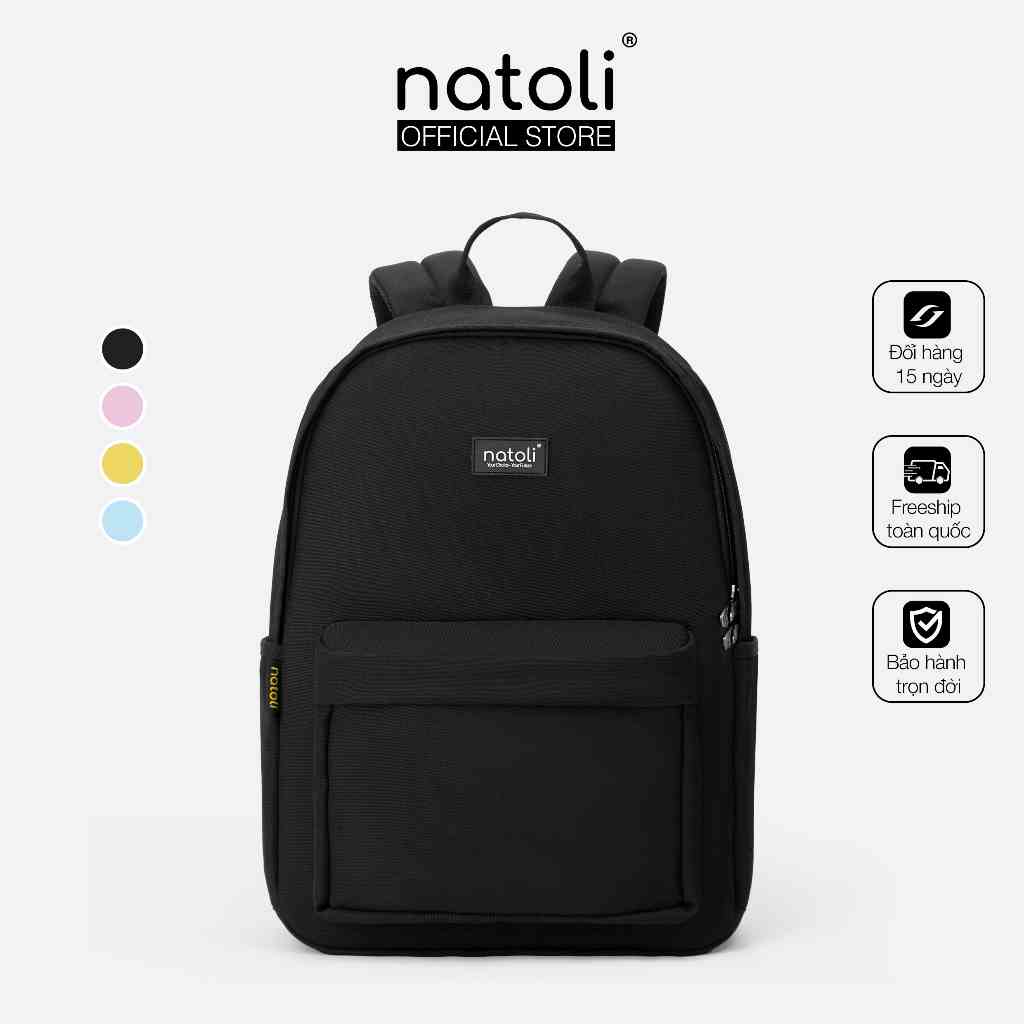 Balo đi học nam nữ thương hiệu NATOLI nhiều ngăn chống nước tốt - Basic Backpack B2