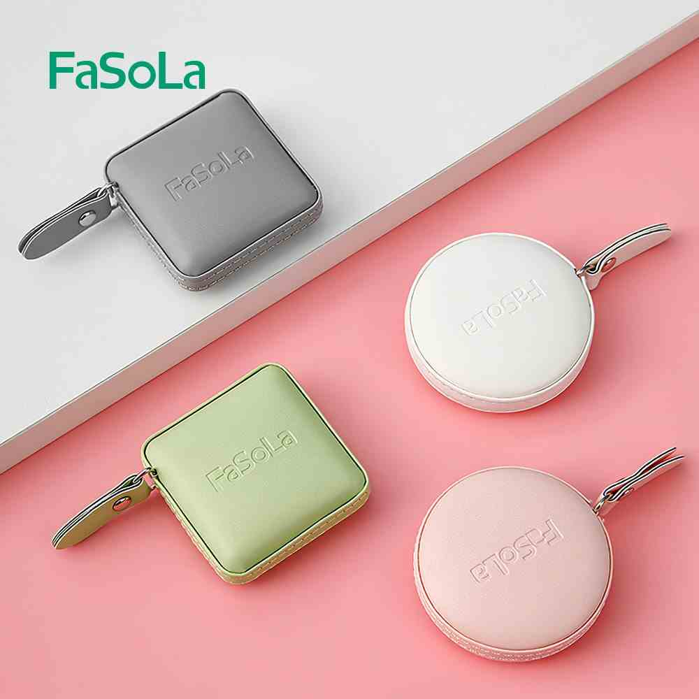 [Mã BMLTB200 giảm đến 100K đơn 499K] Thước dây cuộn mini vỏ da PU FASOLA FSLDZ-117