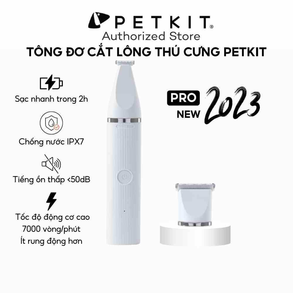 Tông Đơ Đa Năng PETKIT 2in1 Pro 2023 Chuyên Dụng Cắt Tỉa Lông Chó, Mèo - HeLiPet