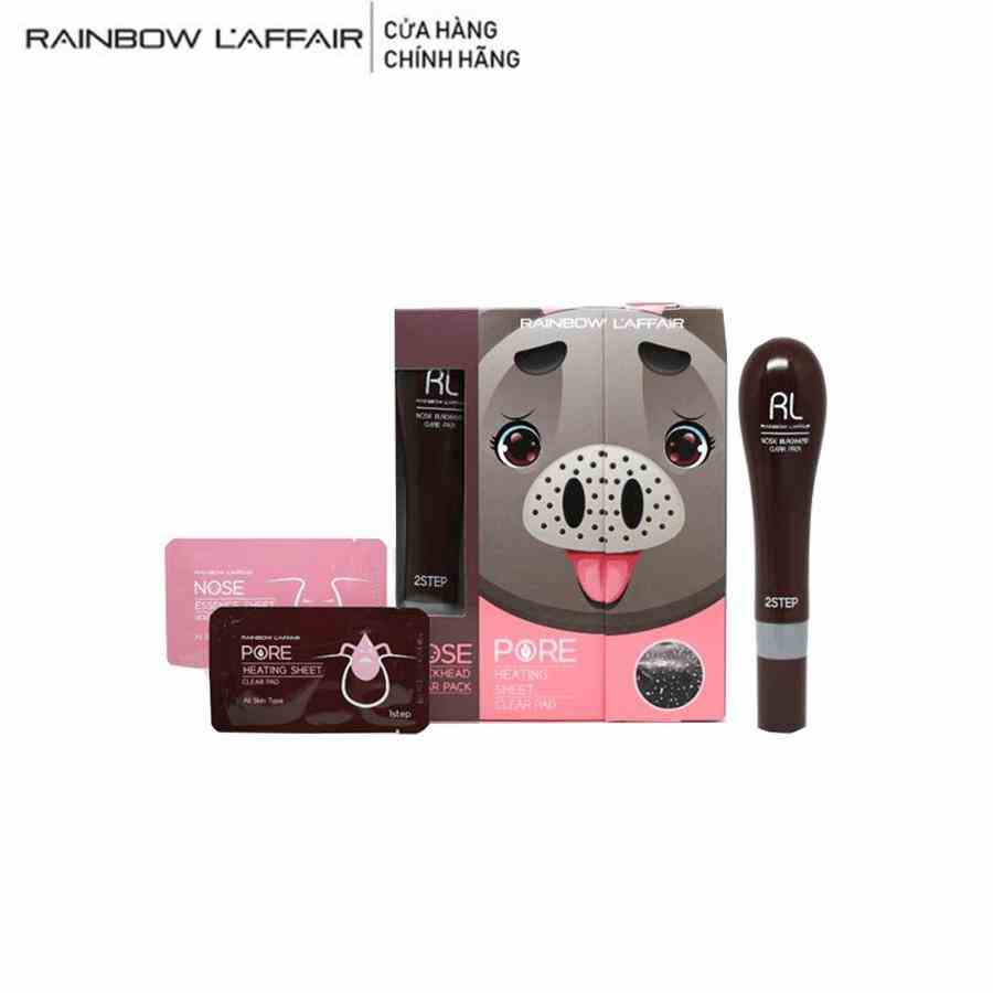 Bộ 10 lần Lột Mụn Dành Cho Mũi Rainbow Laffair Blackhead Clear Nose Pack 10 x 60g + 1x 30