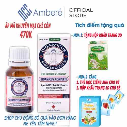 Men vi sinh 10 chủng BioAmicus Lineabon Complete 10 ml