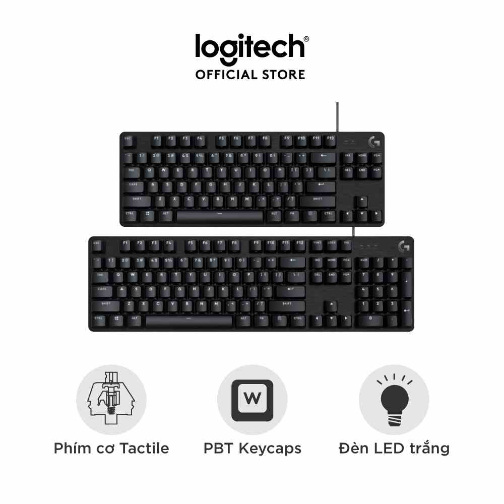 [Mã ELCL7 giảm 7% đơn 300K] Bàn phím cơ game Logitech G413 TKL SE | G413 SE Full size – Keycap PBT, Anti-Ghosting