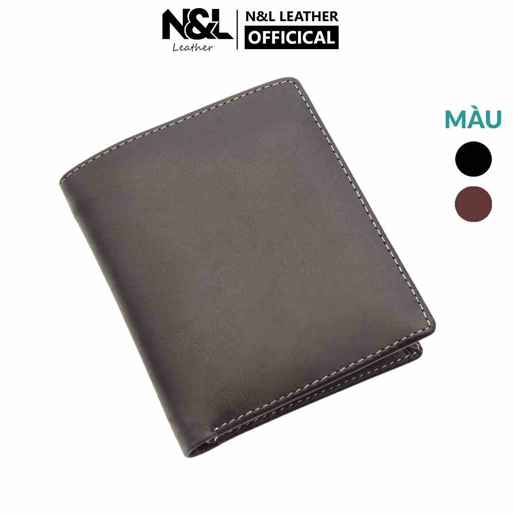 Ví Nam Đứng Da Bò Cao Cấp N&L Leather Bảo Hành 12 Tháng Đựng Được Các Loại Giấy Tờ Khổ Lớn Ful Box