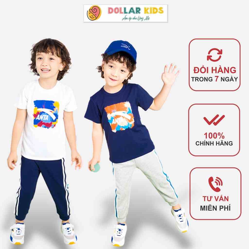 [Mã APANTA giảm 10% đơn 99K] Áo Phông Cộc Tay Dollar Kids Cho Bé Trai (3 - 10Tuổi) 100%Cotton Vải Co Giãn Thoáng Mát