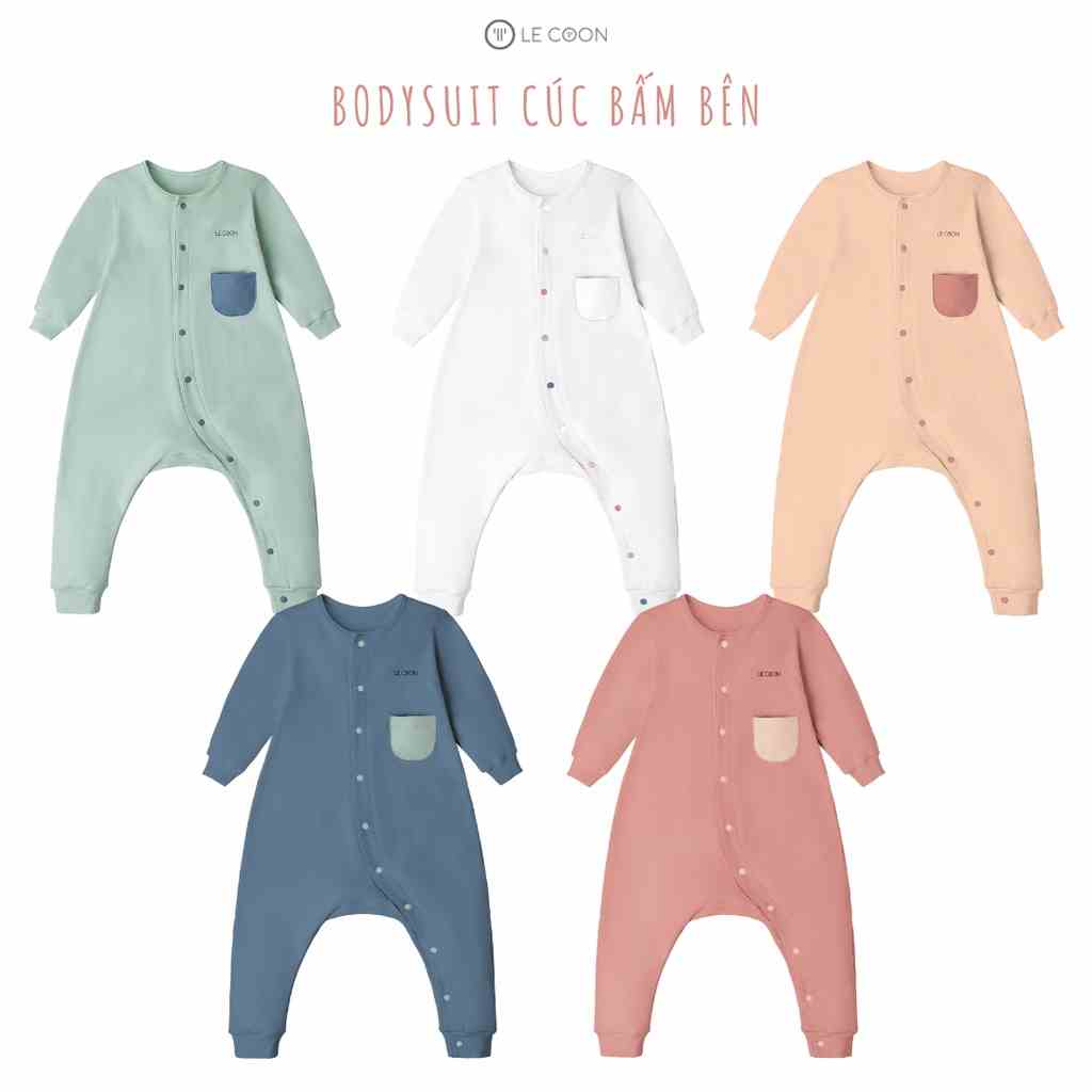 [Mã BMLT30 giảm đến 30K đơn 299K] LE COON | Bodysuit Cúc Bấm Bên | COMFY | 0-2 tuổi