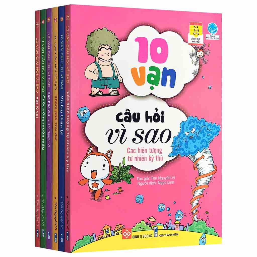 Sách - 10 Vạn câu hỏi vì sao (Combo 6 quyển, lẻ tùy chọn 3 phần)