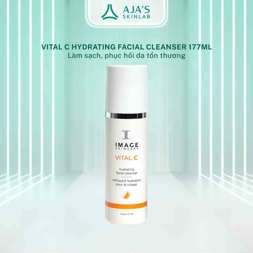 Sữa rửa mặt phục hồi da Image Skincare Vital C Hydrating Facial Cleanser 177ml - AJAS SKINLAB