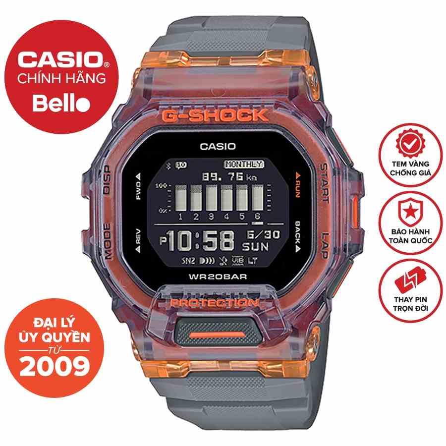 Đồng hồ Nam Dây nhựa Casio G-Shock GBD-200SM-1A5DR chính hãng bảo hành 5 năm Pin trọn đời