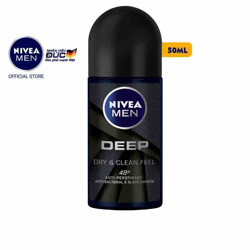 Lăn ngăn mùi Nivea Men than hoạt tính 50ml - 80031