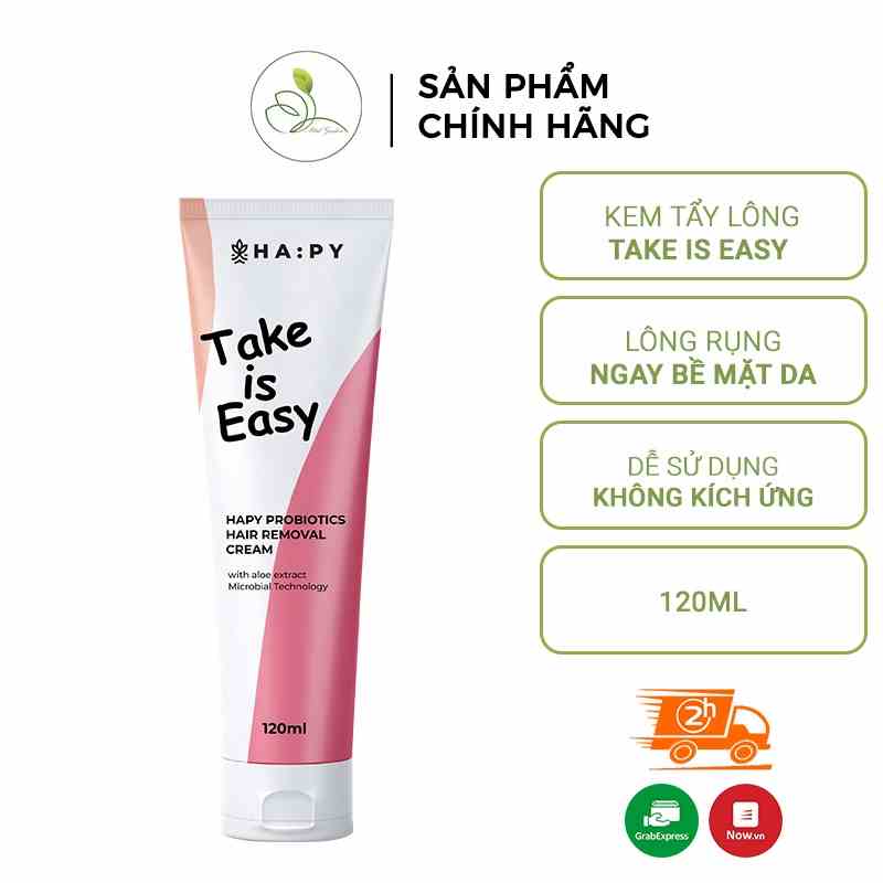 Kem tẩy lông Mini garden 120ml Ha:py Probiotics Hair Removal Cream loại bỏ thu nhỏ lỗ chân lông PV1022