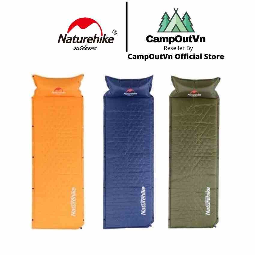 [Mã BMLTB200 giảm đến 100K đơn 499K] Đồ cắm trại Naturehike campoutvn nệm hơi tự bơm NH15Q002-D dã ngoại du lịch A398