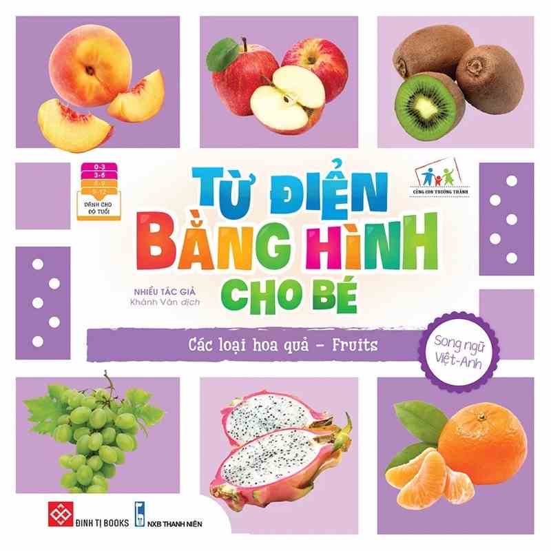 sách-từ điển bằng hình cho bé -các loại hoa quả fruits