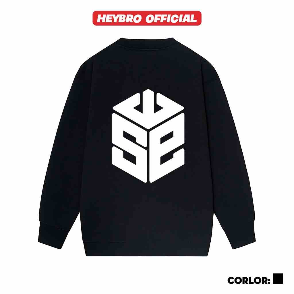 [Mã BMLTB35 giảm đến 35K đơn 99K] Áo nỉ sweater nam nữ Unisex HEYBRO dài tay form rộng phong cách GenZ SWT5